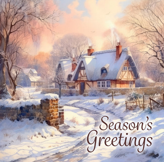 Christmas Boxed Cards: Winter Scenes (Pack Of 16) - Re-vived