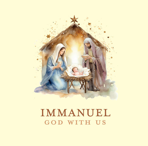 Christmas Boxed Cards: Immanuel (Pack Of 16) - Re-vived
