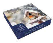 Christmas Boxed Cards: Robin/Birdbox (Pack Of 16) - Re-vived
