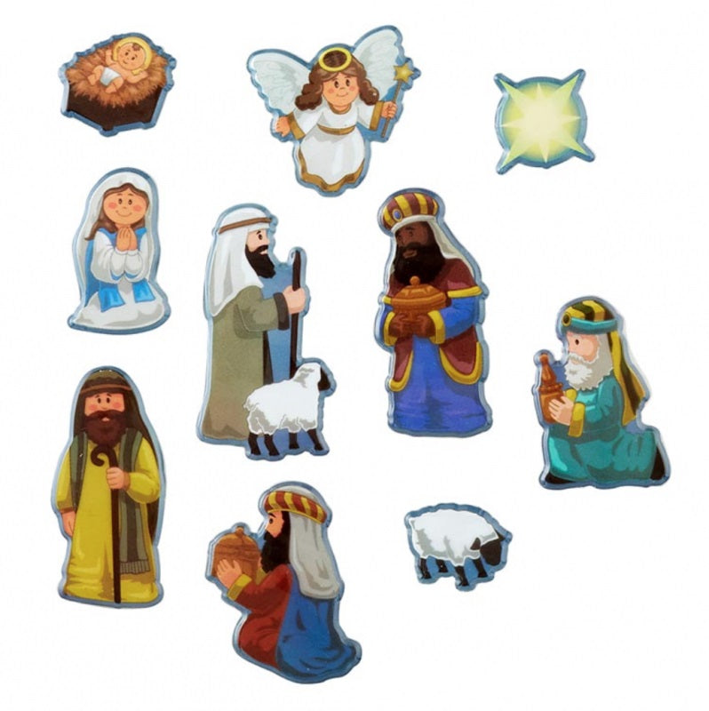Nativity Puffy Sticker Set - Re-vived