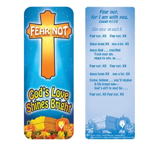 Fear Not God's Love Shines Bright Jumbo Bookmark - Re-vived
