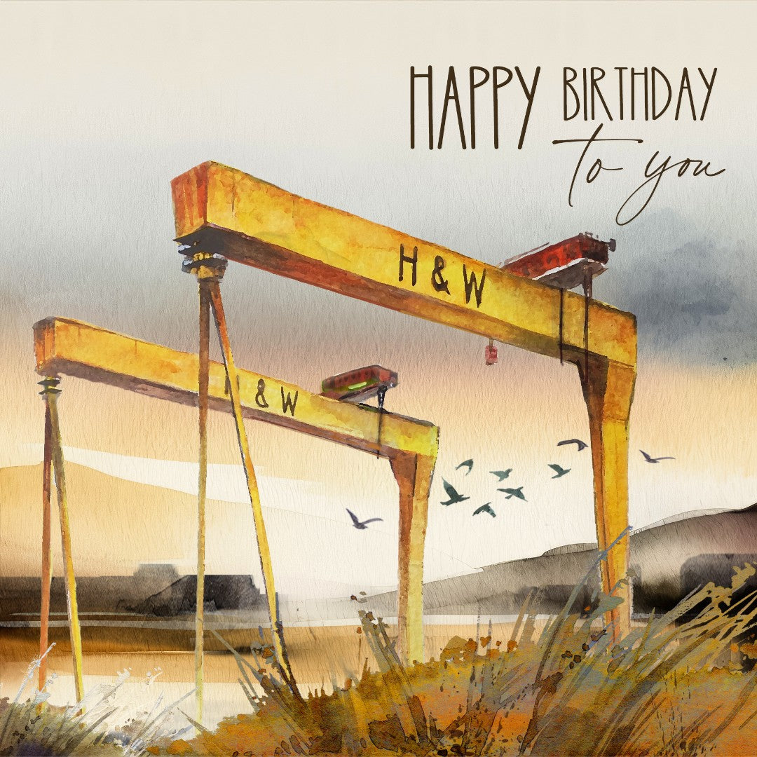 Happy Birthday To You Cranes - Greeting Card - Re-vived