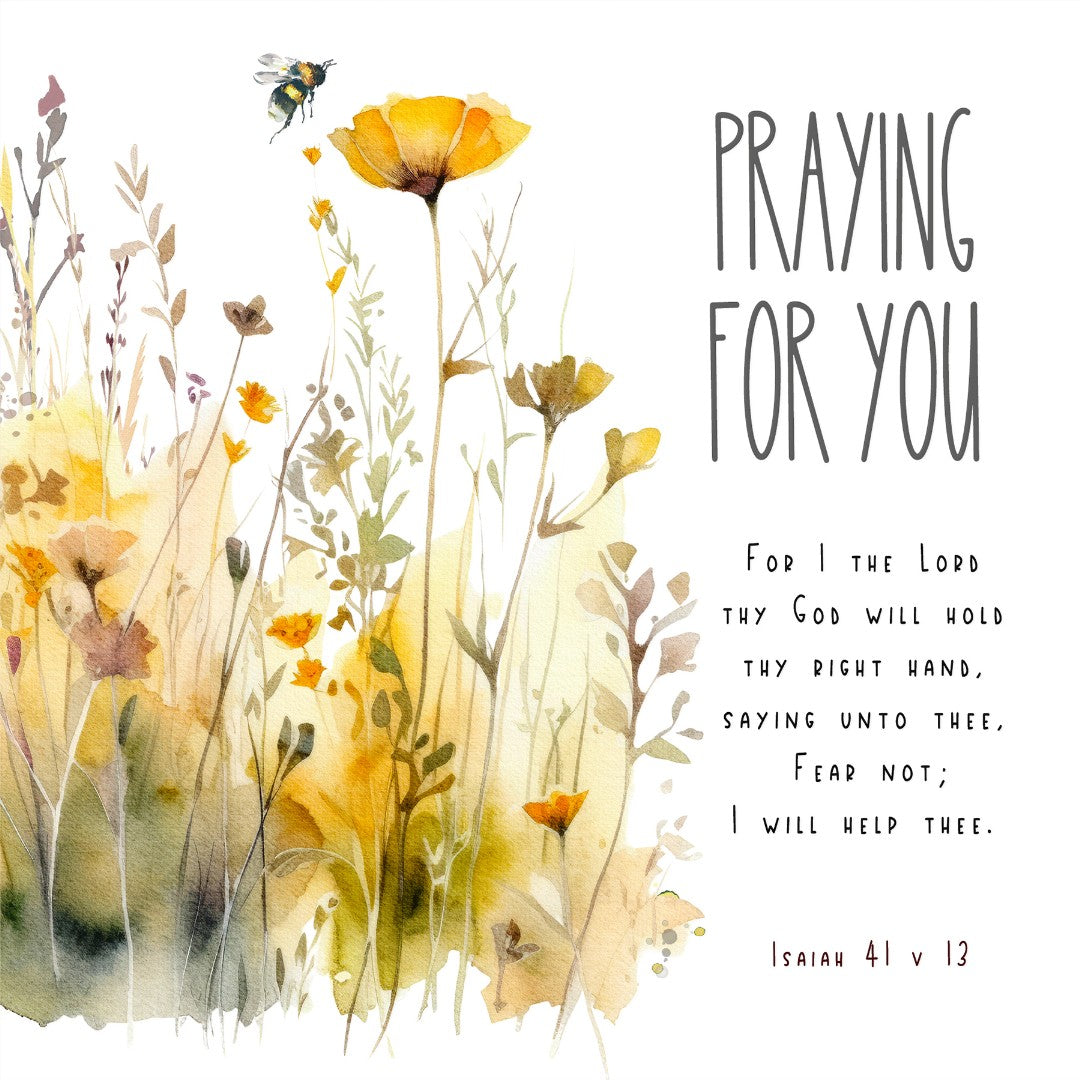 Praying For You. For I The Lord Thy God - Greeting Card - Re-vived
