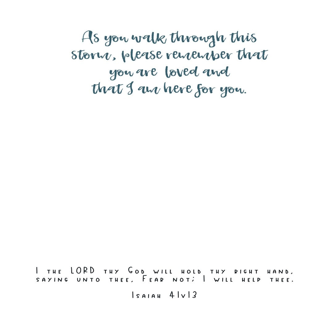 At This Difficult Time, Here For You - Greeting Card - Re-vived