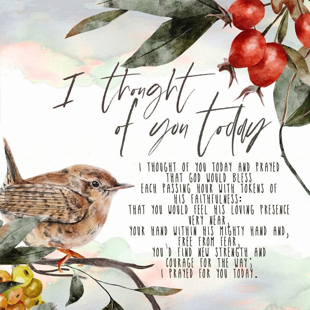 I Thought Of You Today - Greeting Card - Re-vived