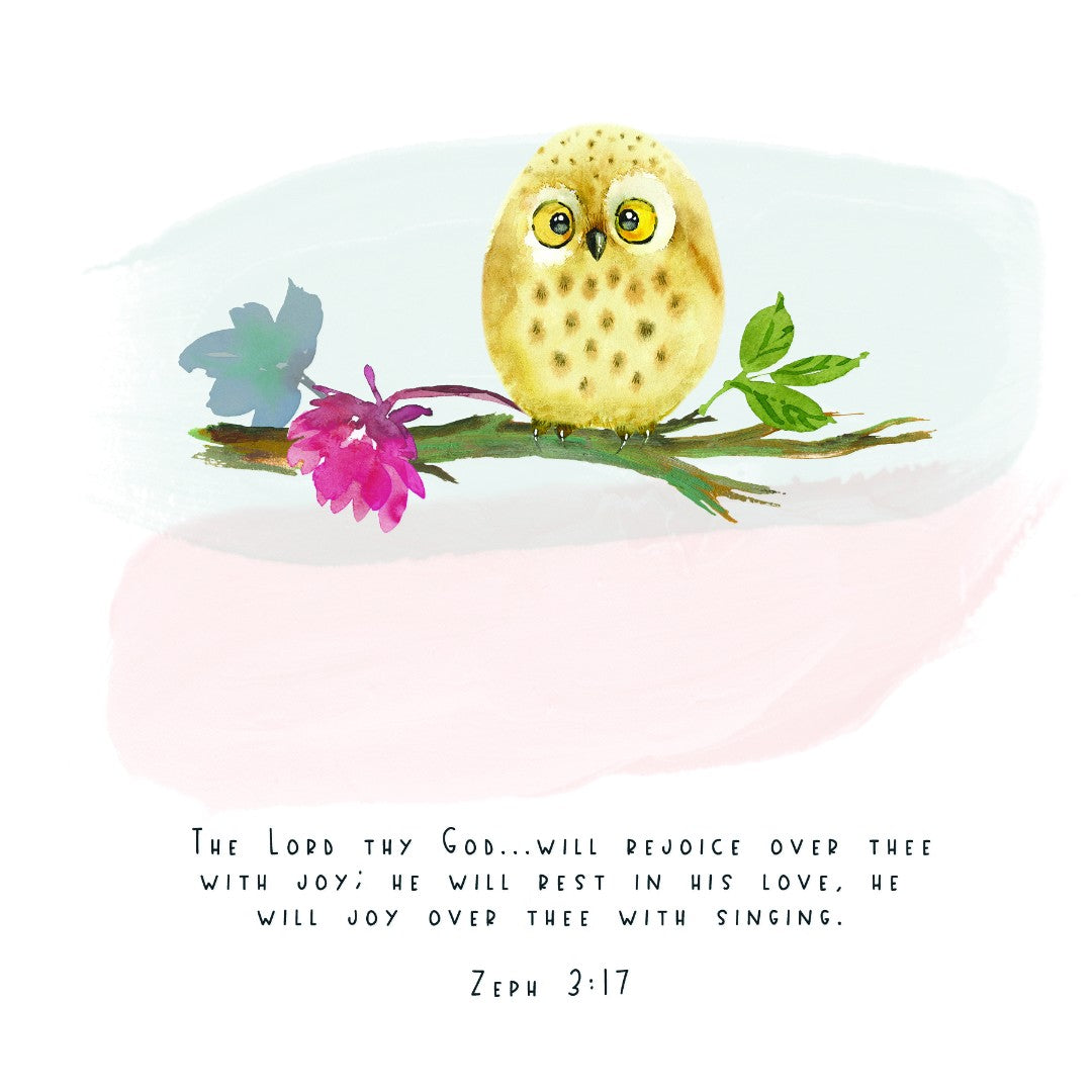 Happy Birthday Owls  - Greeting Card - Re-vived