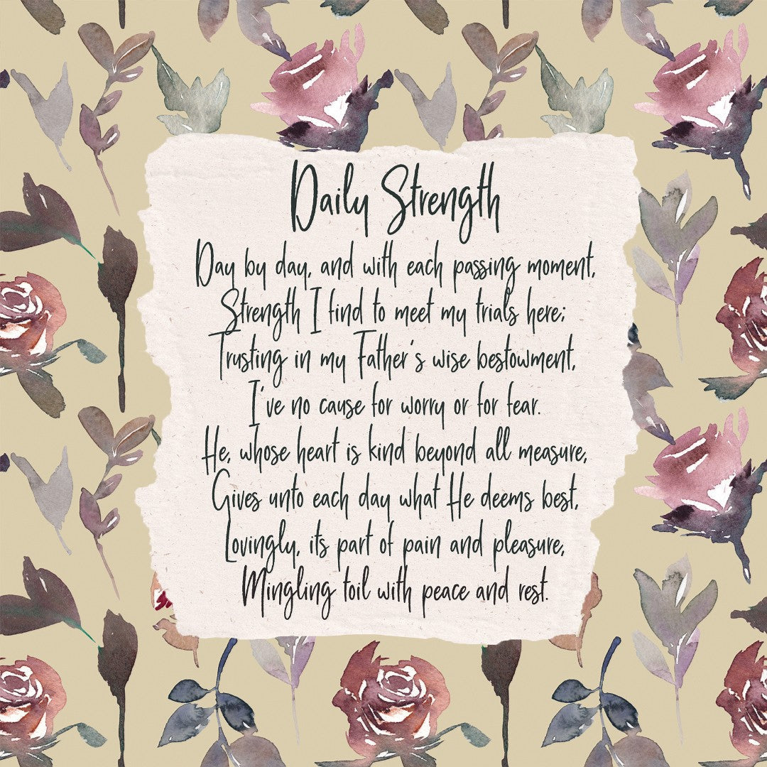 Daily Strength Day By Day - Greeting Card - Re-vived