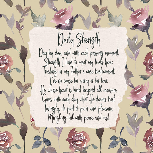 Daily Strength Day By Day - Greeting Card - Re-vived