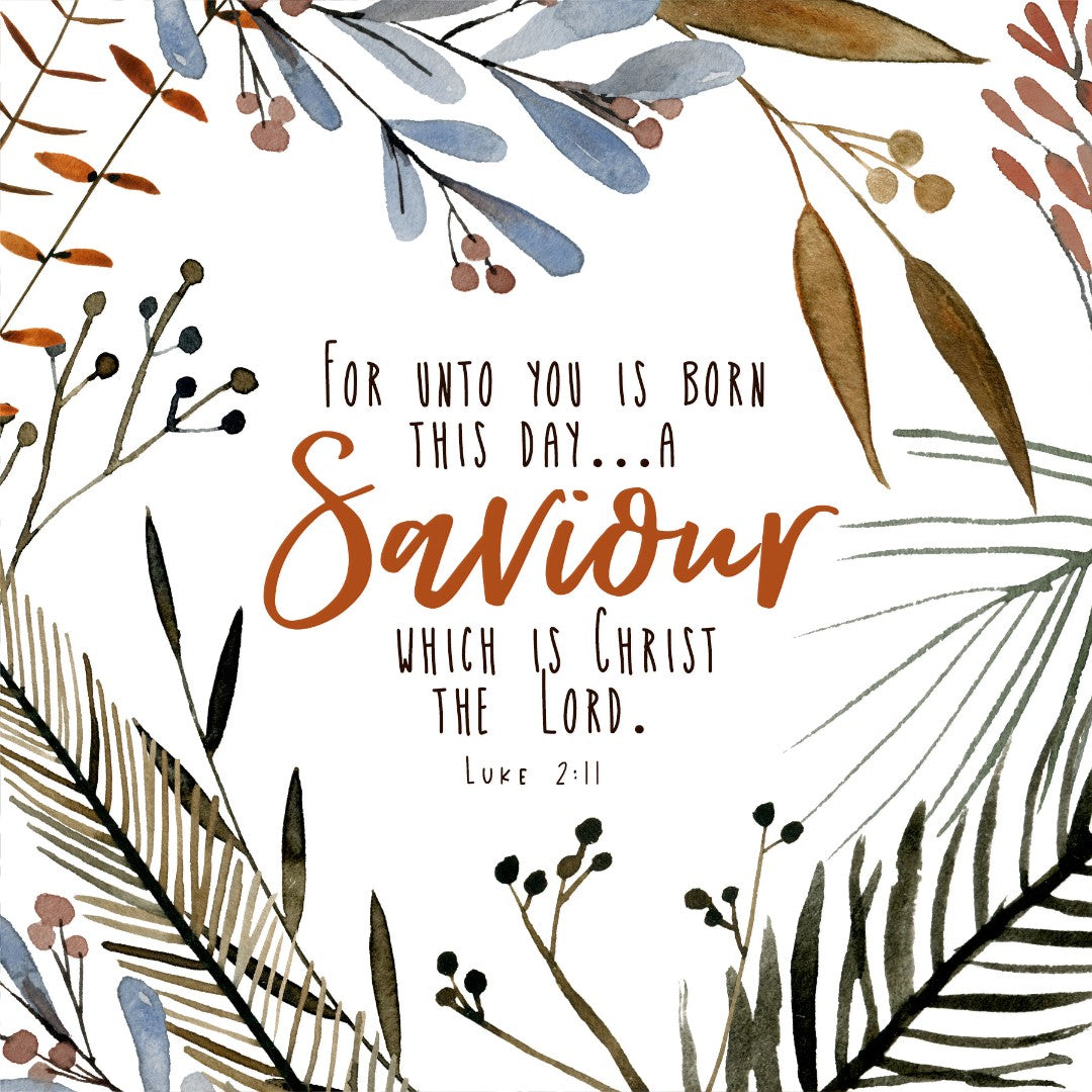 For Unto You Is Born This Day - Christmas Card - Re-vived