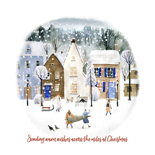 Sending Warm Wishes - Christmas Card - Re-vived