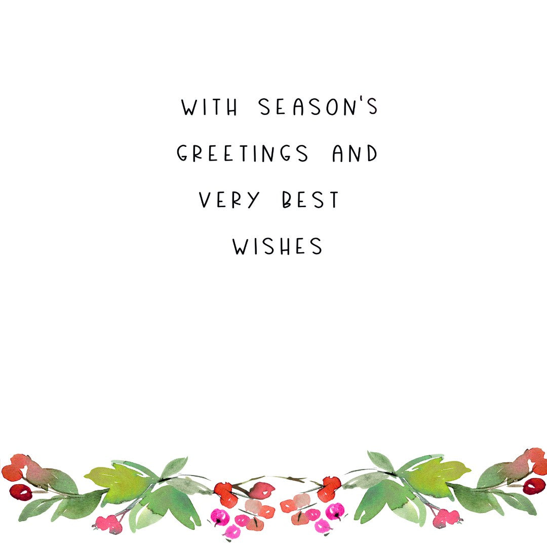 Season's Greetings For Unto Us A Child - Greeting Card - Re-vived