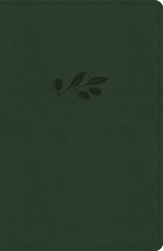 KJV Personal Size Giant Print Bible, Olive Indexed - Re-vived