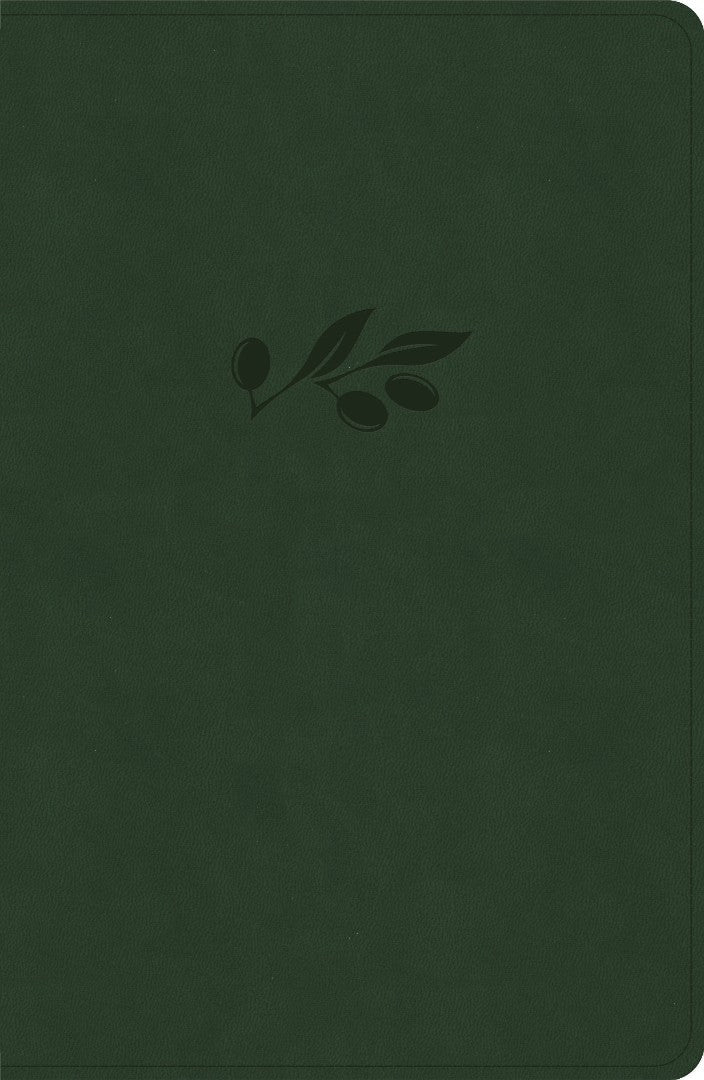 CSB Personal Size Giant Print Bible, Olive, Indexed - Re-vived
