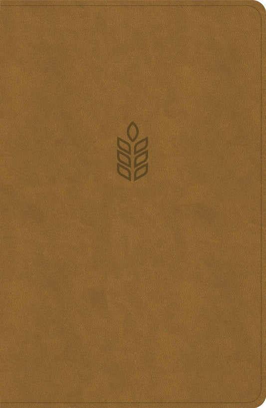 CSB Personal Size Giant Print Bible, Camel Suedesoft - Re-vived