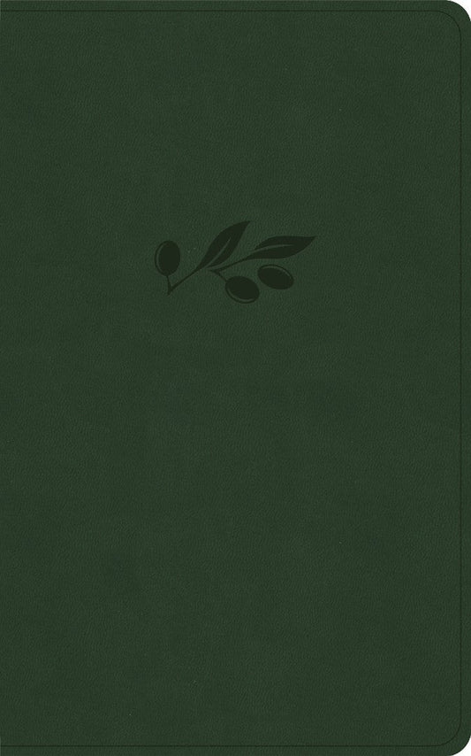 CSB Single-Column Personal Size Reference Bible, Olive - Re-vived