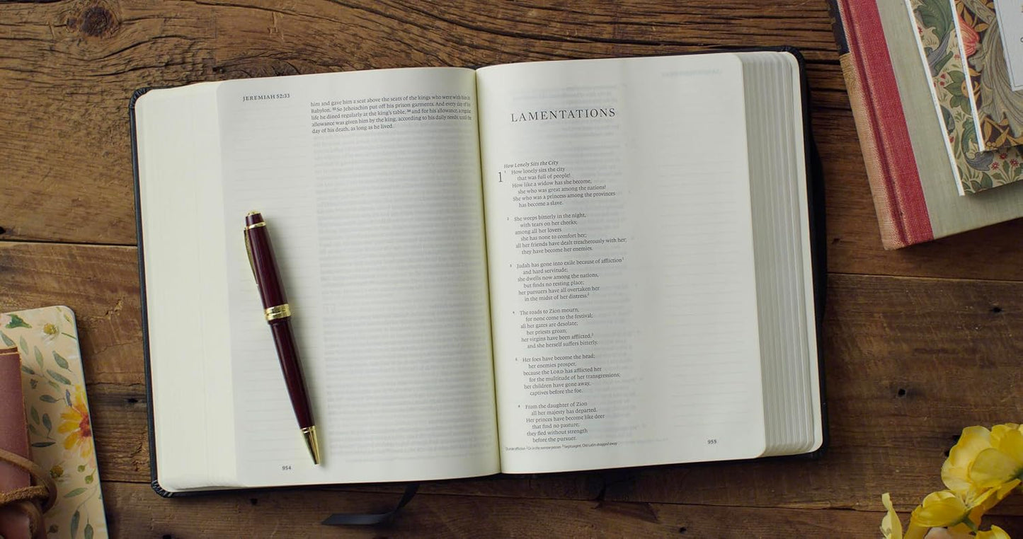 ESV Single Column Journaling Bible, Black - Re-vived