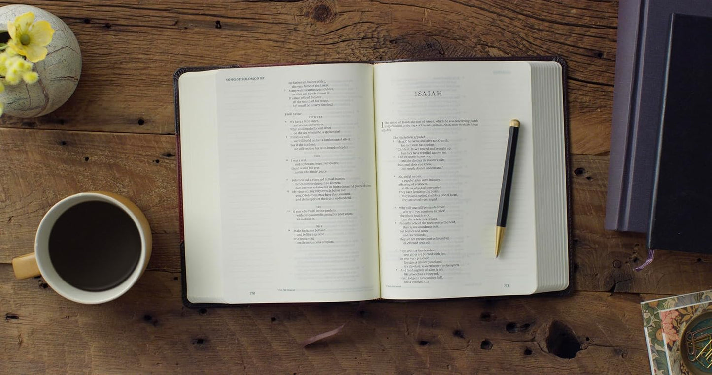 ESV Single Column Journaling Bible, Brown/Cordovan - Re-vived