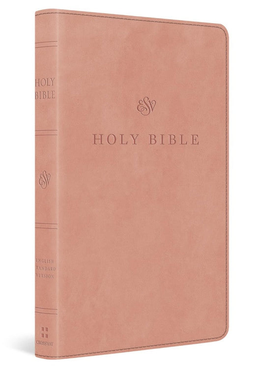 ESV Premium Church Bible, Large Print, Blush Rose - Re-vived