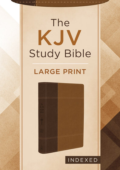 KJV Study Bible Large Print Indexed - Re-vived