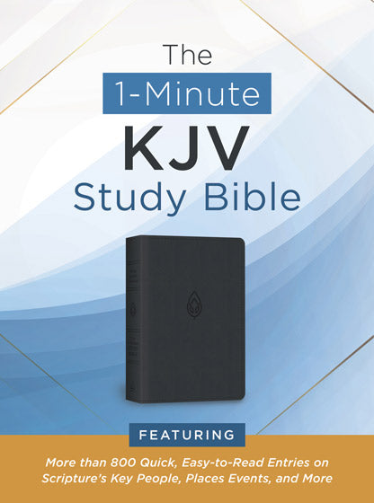 The 1-Minute KJV Study Bible: Pewter Blue - Re-vived