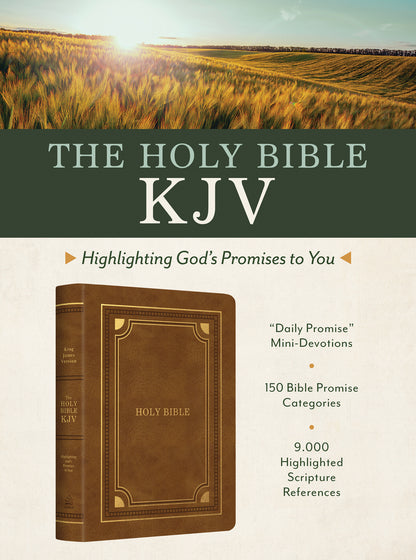KJV Bible: God's Promises [Gold/Camel] - Re-vived