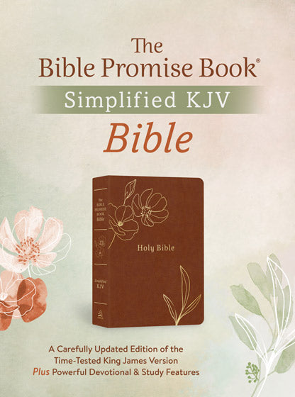 Simplified KJV Bible Promise Book Edition: Chestnut Floral - Re-vived