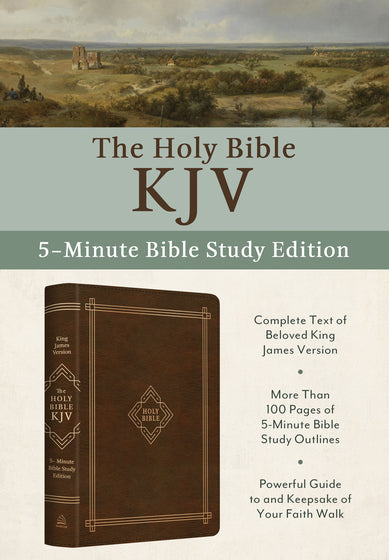 KJV Bible: 5-Minute Bible Study Edition (Hickory) - Re-vived