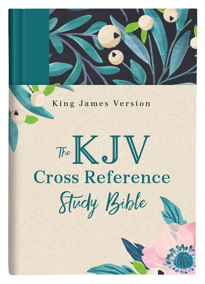 KJV Cross Reference Study Bible - Turquoise Floral - Re-vived