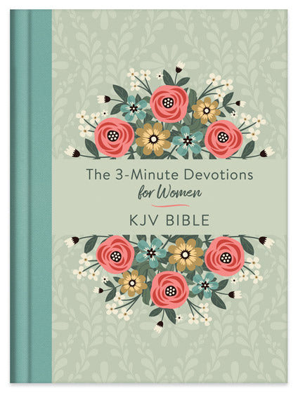 3-Minute Devotions for Women KJV Bible [Mint Bouquet] - Re-vived