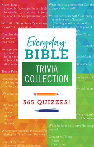 Everyday Bible Trivia Collection - Re-vived