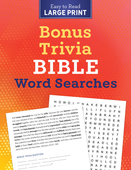 Bonus Trivia Bible Word Searches Large Print - Re-vived