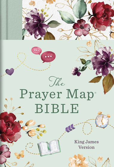 KJV Prayer Map Bible [Mint Blossoms] - Re-vived