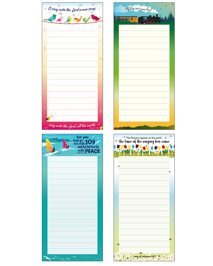 4 Christian Fridge Notepads Variety Pack - Re-vived