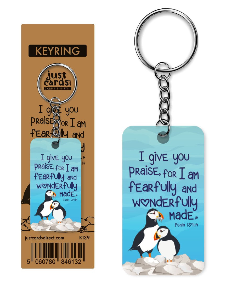 Fearfully & Wonderfully Made Keyring - Re-vived