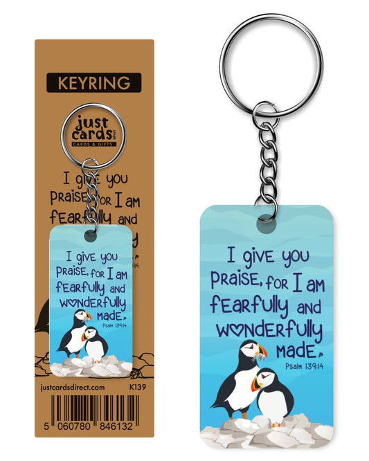 Fearfully & Wonderfully Made Keyring - Re-vived