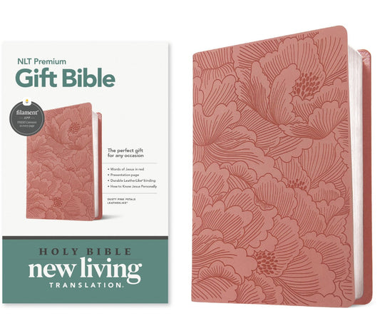 NLT Premium Gift Bible, Filament Enabled, Dusty Pink - Re-vived