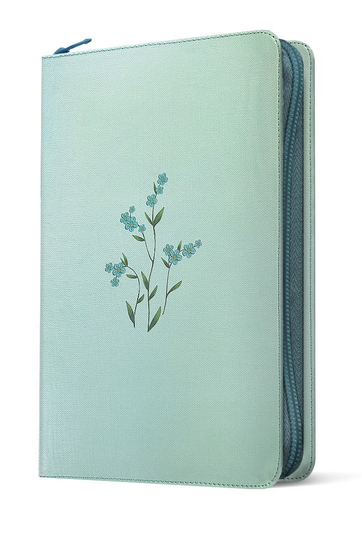 NLT Large Print Thinline Reference Zipper Bible - Re-vived