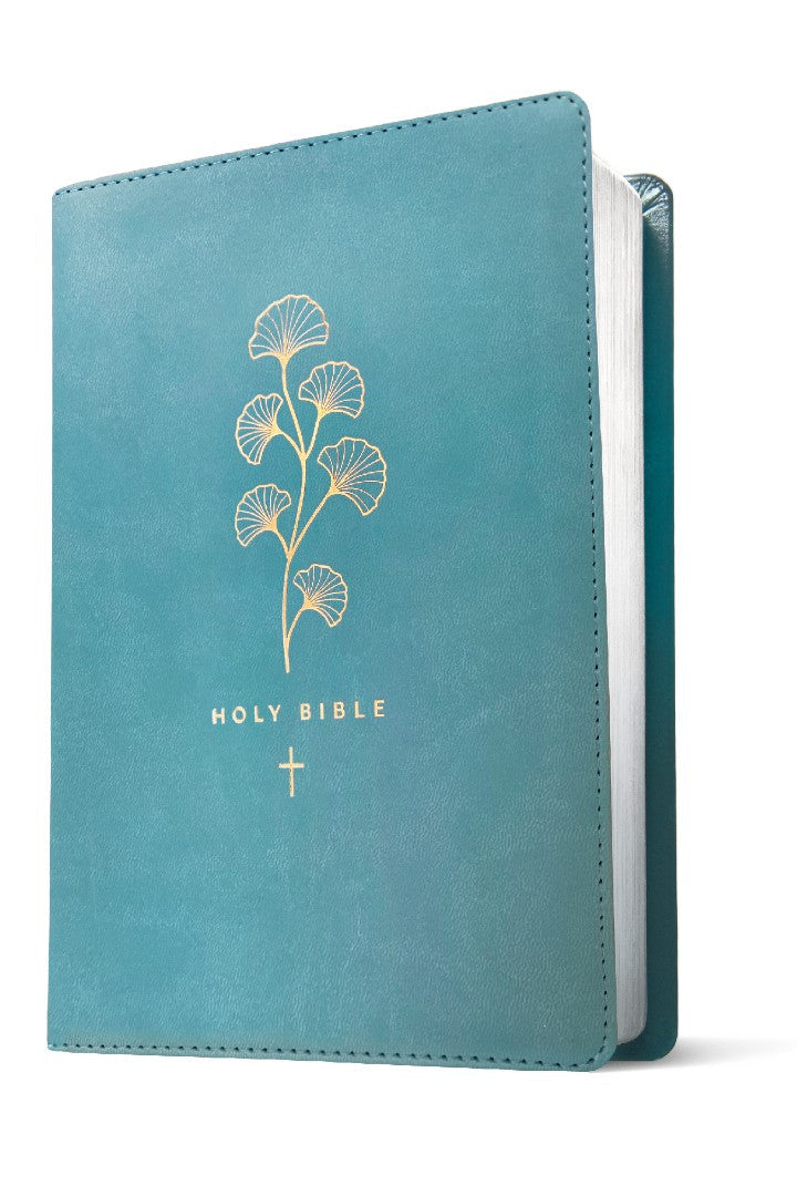 NLT Premium Gift Bible, Filament Enabled, Teal Cross - Re-vived