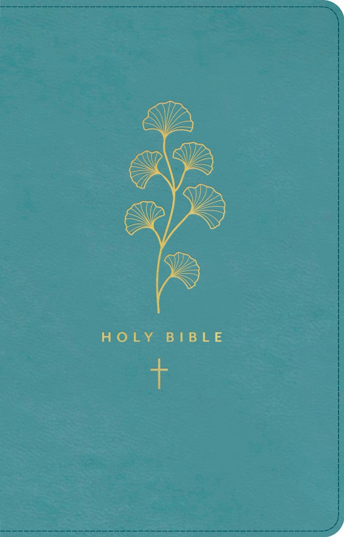 NLT Premium Gift Bible, Filament Enabled, Teal Cross - Re-vived
