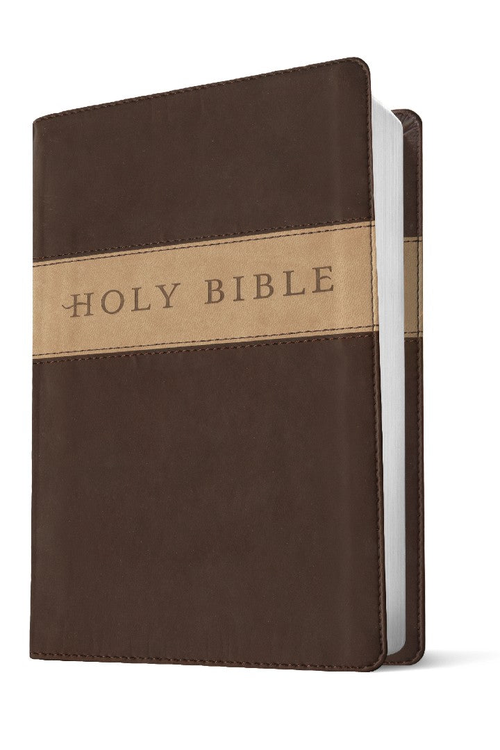 NLT Premium Gift Bible, Filament Enabled, Dark Brown/Tan - Re-vived