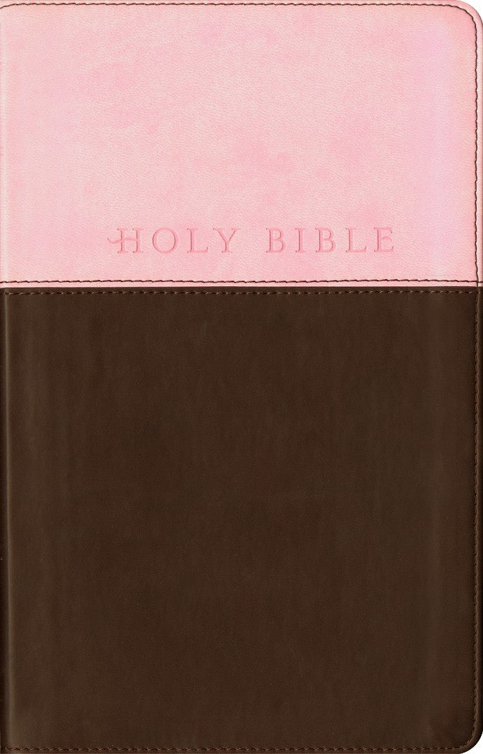 NLT Premium Gift Bible, Filament Enabled, Pink/Dark Brown - Re-vived