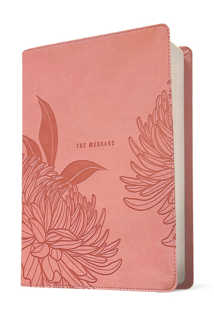 Message Deluxe Gift Bible, Large Print, Dusty Pink - Re-vived