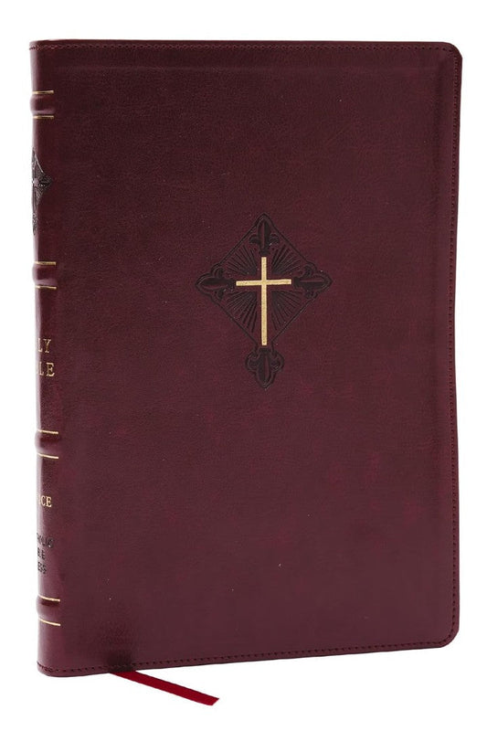 RSV2CE Thinline Large Print Catholic Bible, Crimson - Re-vived