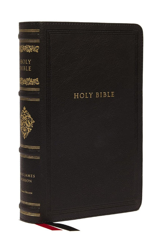 KJV Large Print Reference Bible, Black Leathersoft - Re-vived