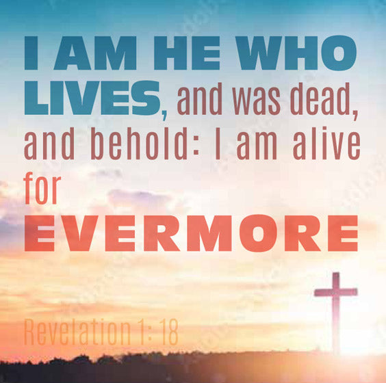 Compassion Charity Easter Cards - Sunrise/Revelation 1:18 - Re-vived