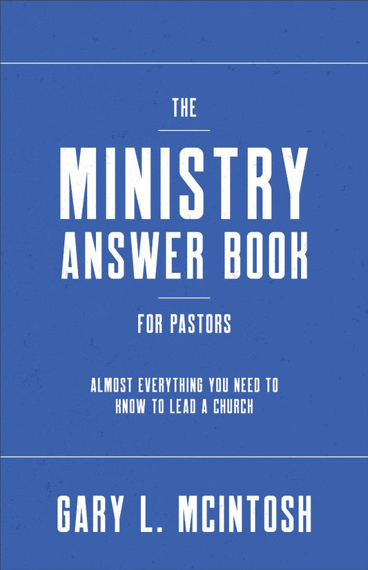 The Ministry Answer Book for Pastors - Re-vived