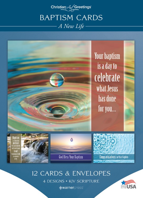New Life Baptism Boxed Cards (pack of 12) - Re-vived