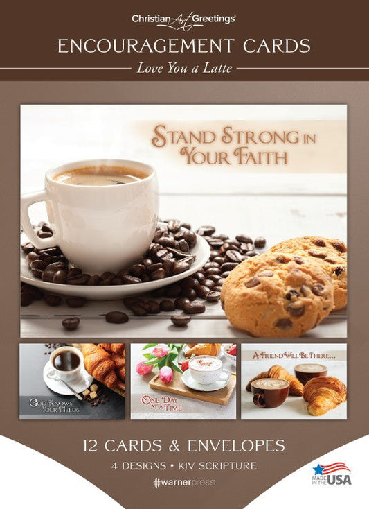 Love You a Latte Encouragement Boxed Cards (pack of 12) - Re-vived