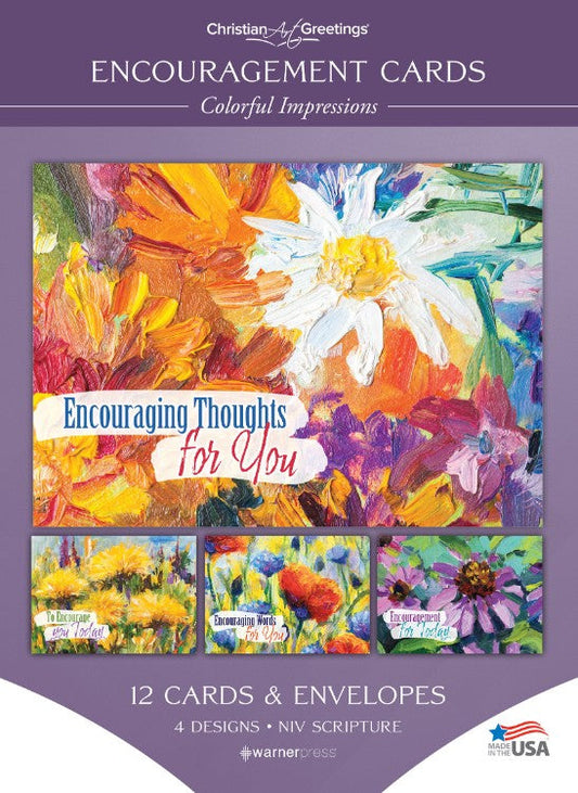 Colorful Impressions Encouragement Cards (pack of 12) - Re-vived