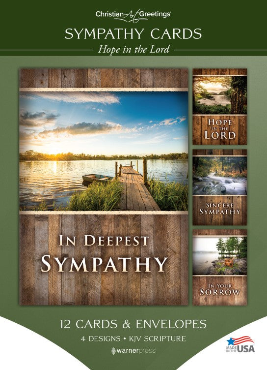 Hope in the Lord Sympathy Boxed Cards (pack of 12) - Re-vived